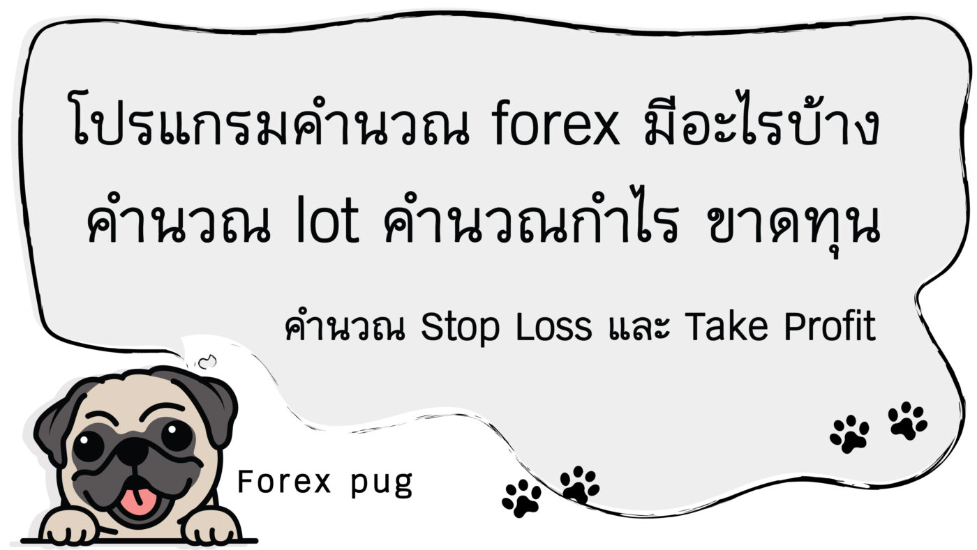 โปรแกรมคำนวณ forex มีอะไรบ้าง คำนวณ lot คำนวณกำไร ขาดทุน คำนวณ Stop Loss และ Take Profit