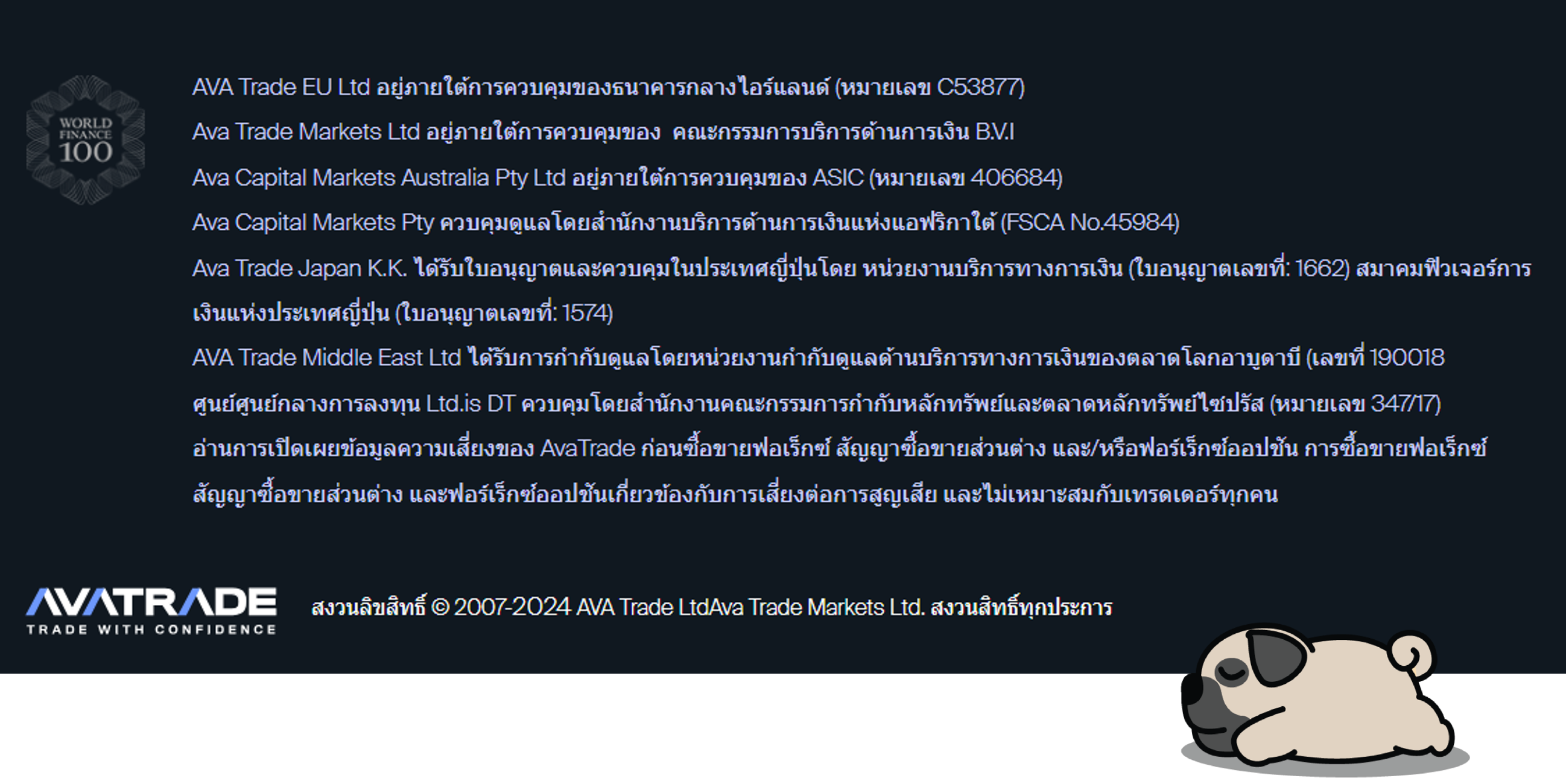 ความน่าเชื่อถือ AVATRADE