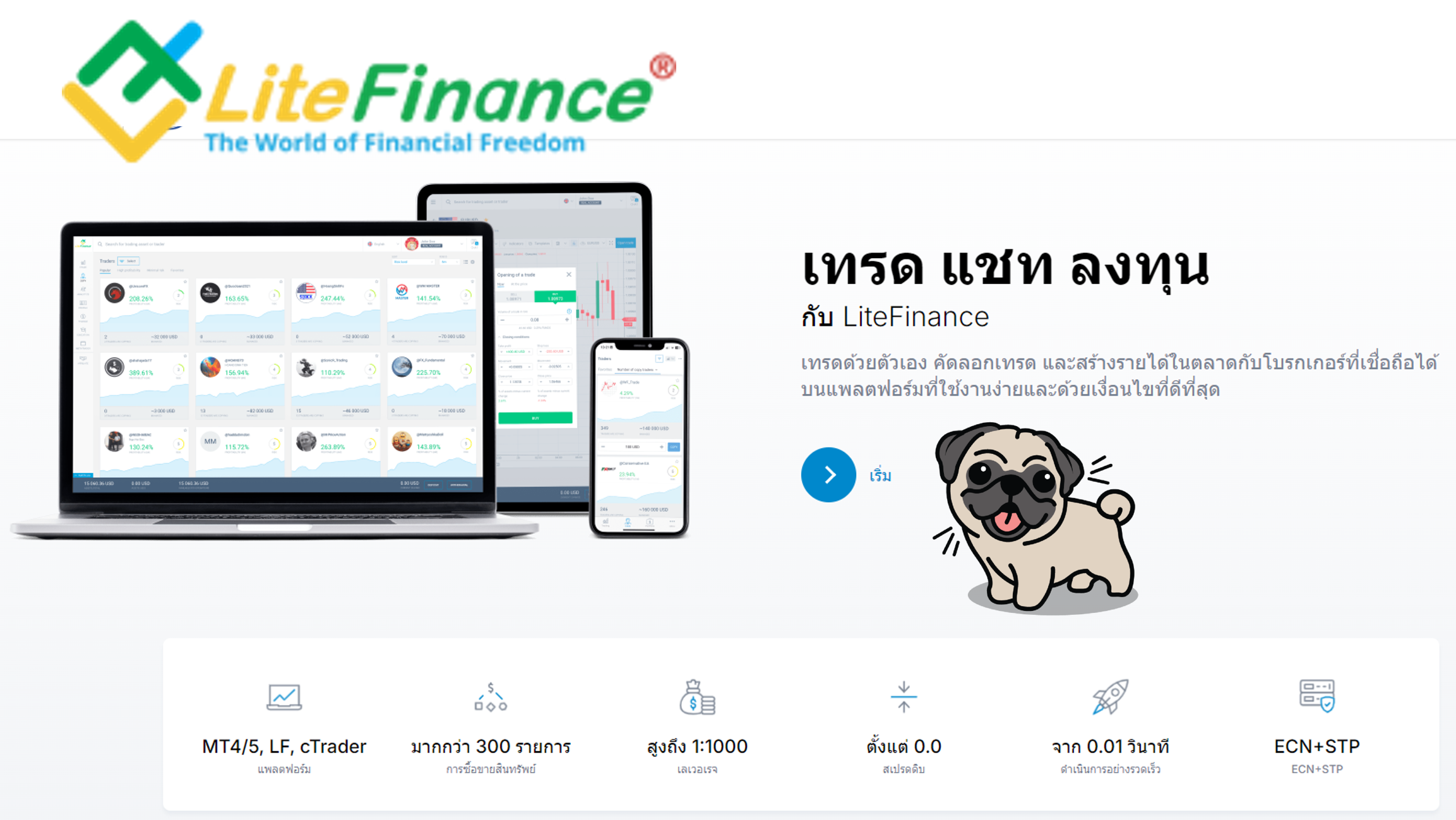 เทรดกับ LiteFinance